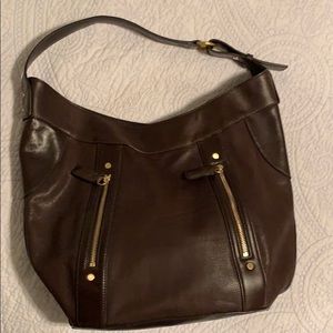 Cole Haan brown leather handbag.